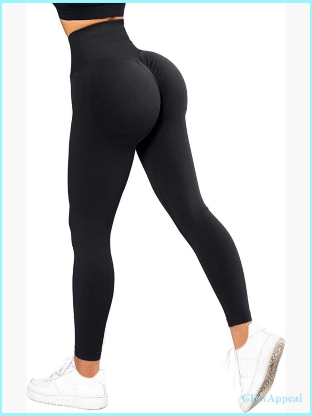 High Waist Tummy Control Leggings Ruched Butt Lift Yoga Pants Workout Tights